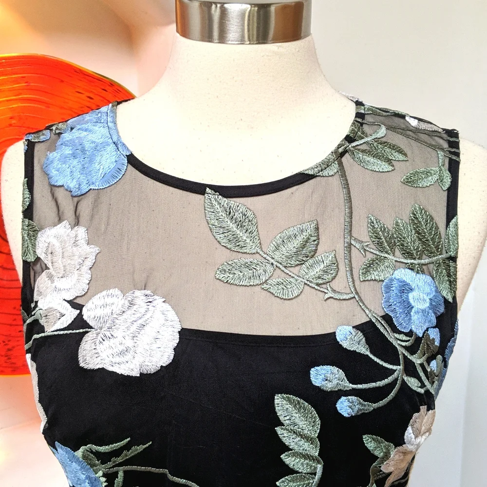 Calvin Klein Embroidered Dress - Picture 3 of 11